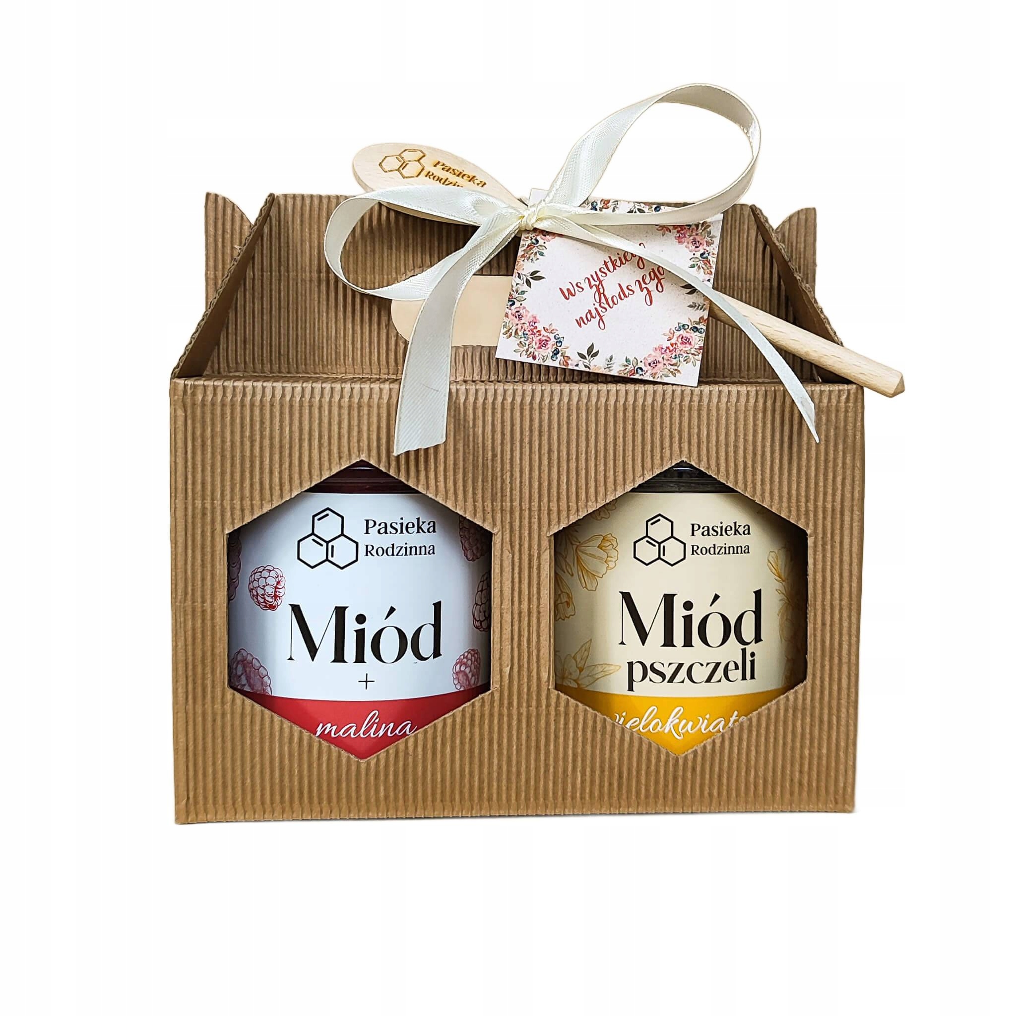 Levně Dárková sada Med mnohokvětý s černým rybízem 410 g Den žen