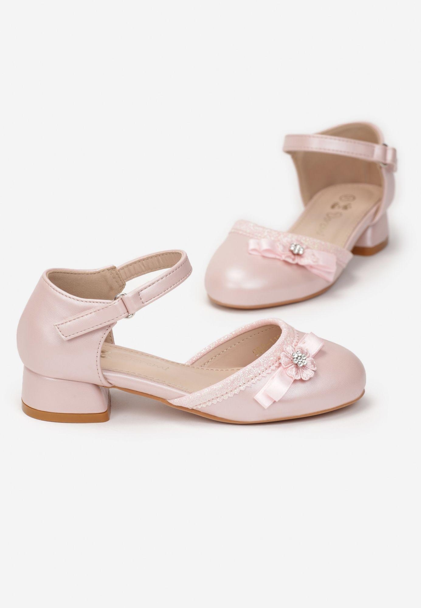 

Born2Be Różowe Sandały 31 Ekoskóra Metaliczny