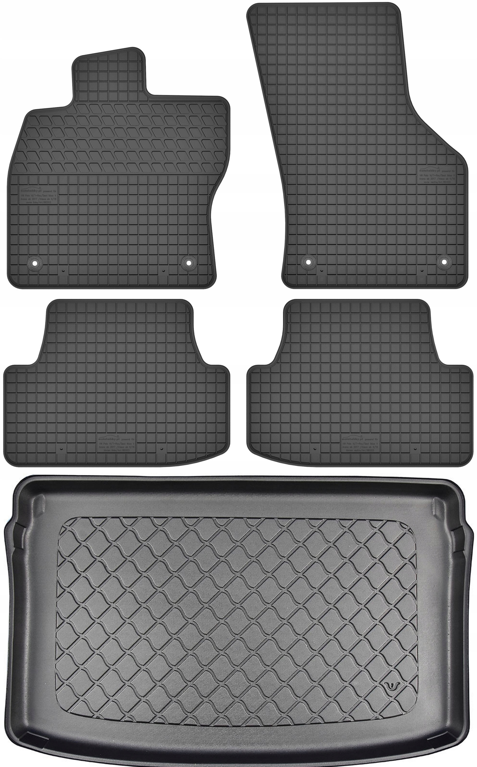 Volkswagen Polo VI Hatchback 2017 Koberce s rohožou