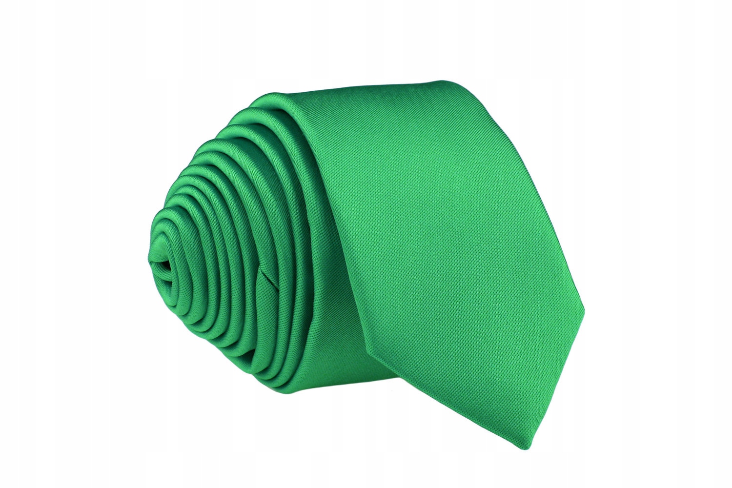 KRAWAT WĄSKI MĘSKI SLIM ŚLEDŹ 5 cm ZIELONY Marka Tissino