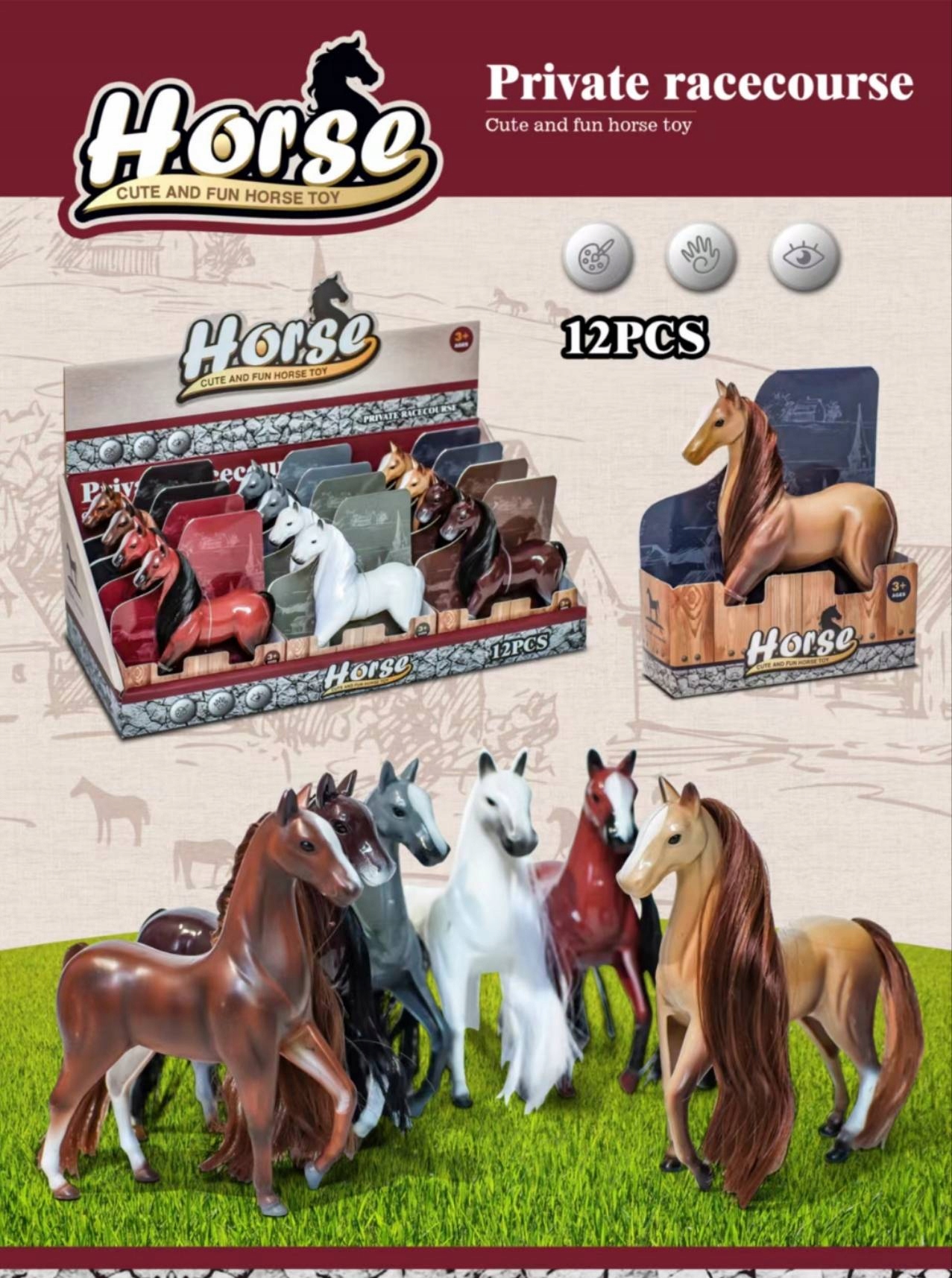 Koń dla lalki Stan opakowania oryginalne