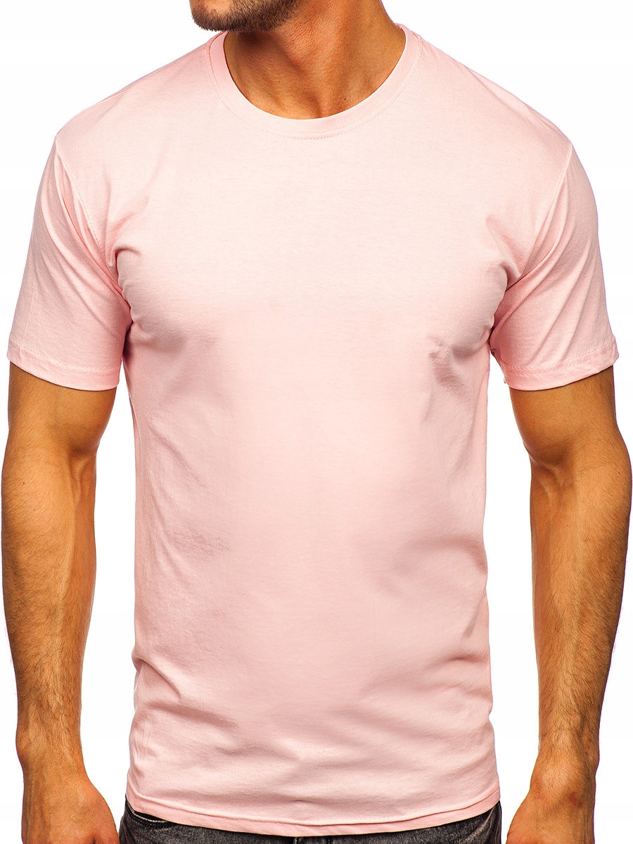 

T-shirt Gładki Jasnoróżowym 192397 Rozmiar_xl