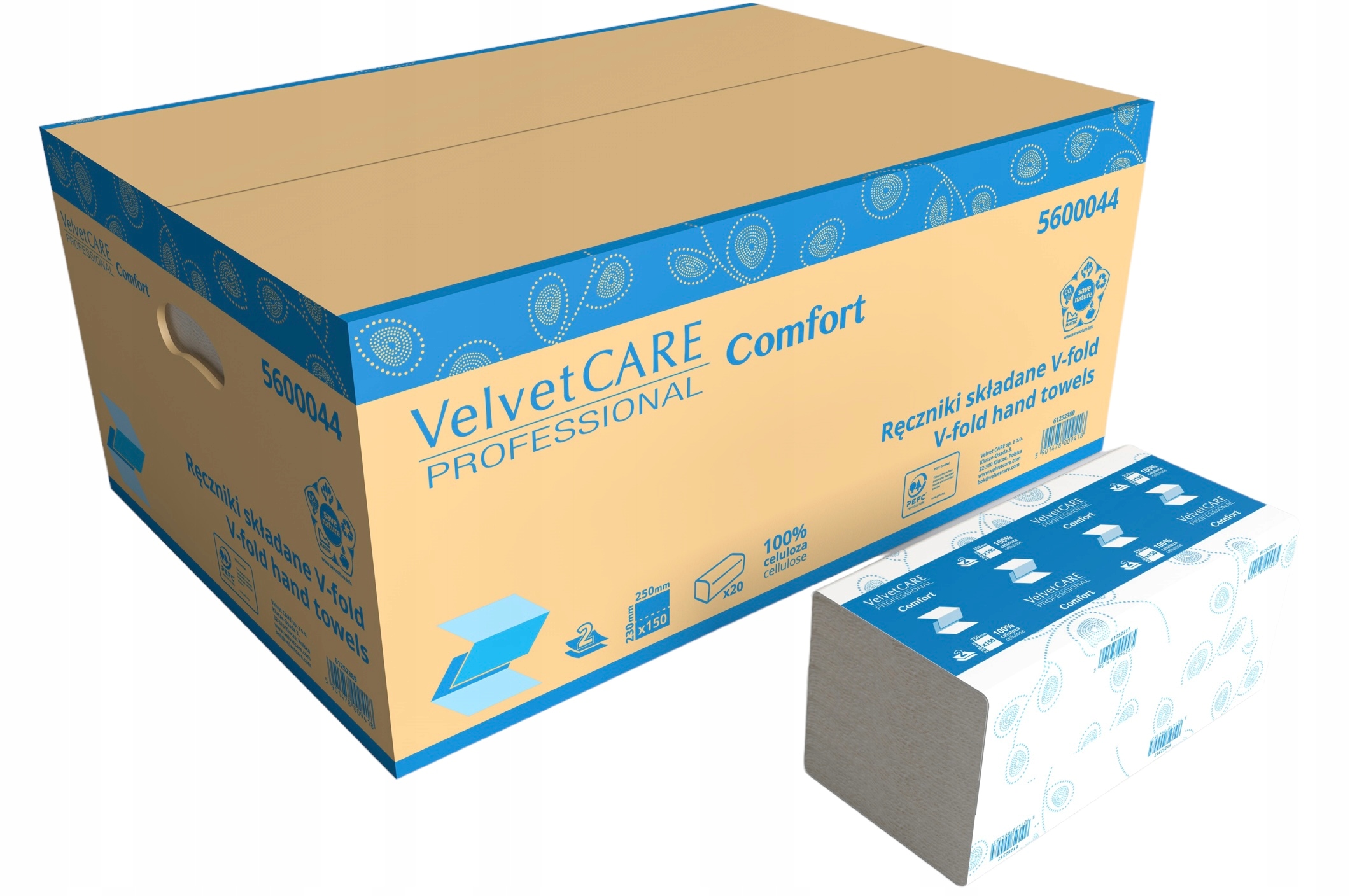 

Ręczniki Z-z Velvet Care 3000 celuloza 2 warstwy