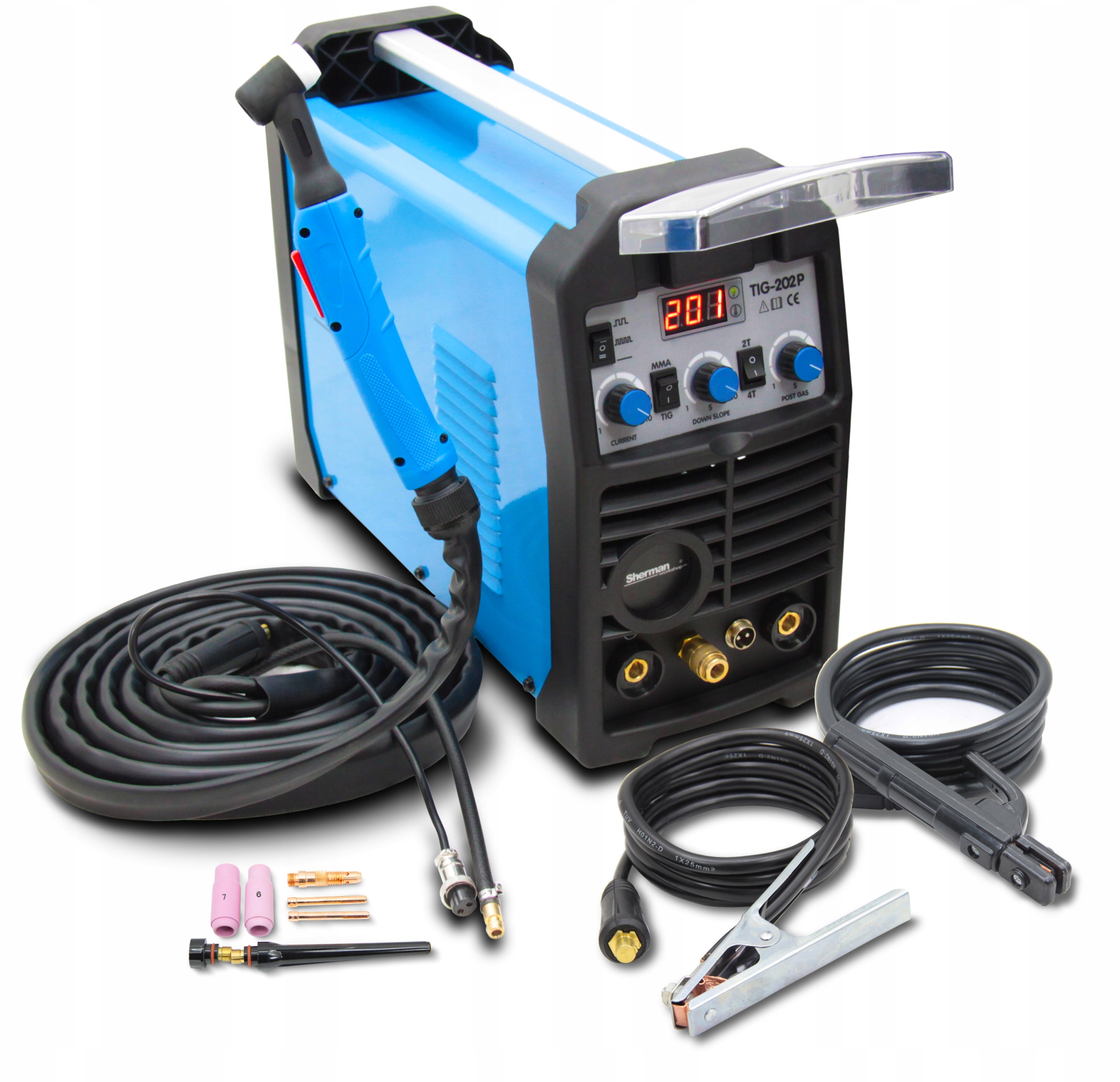 Invertorová svářečka Sherman Tig 202P 200A Puls Hf