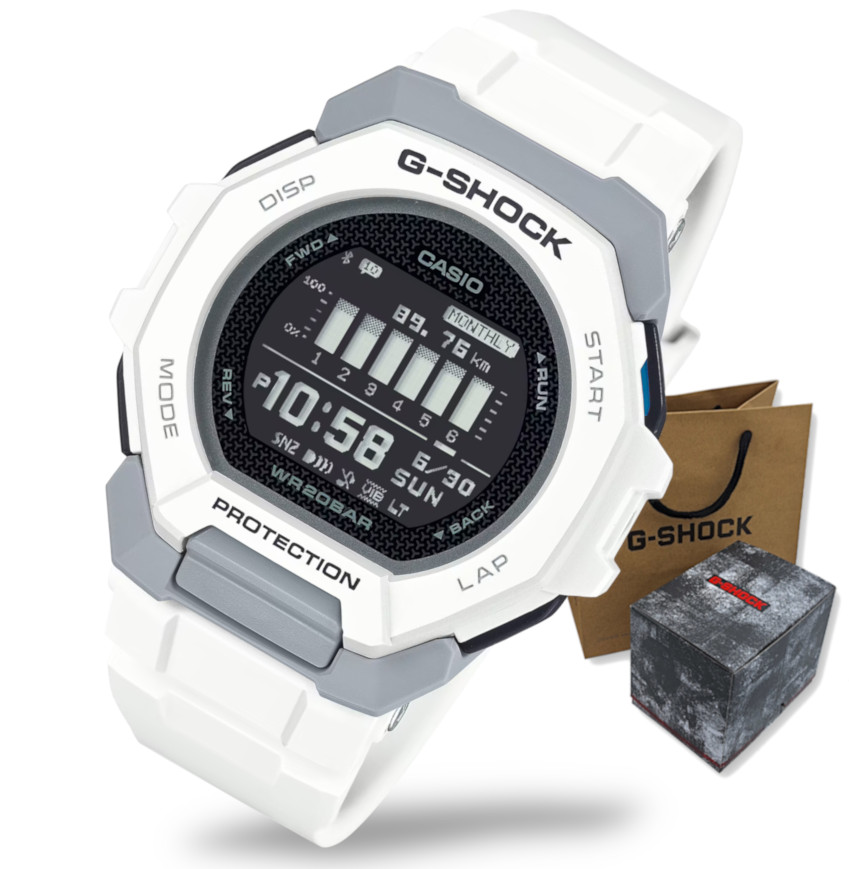 Sportovní pánské hodinky Casio G-Shock GBD-300 Krokoměr Bluetooth Gravírování