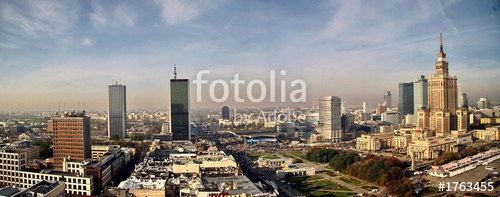 

Fototapeta flizelina na wymiar panorama warszawa