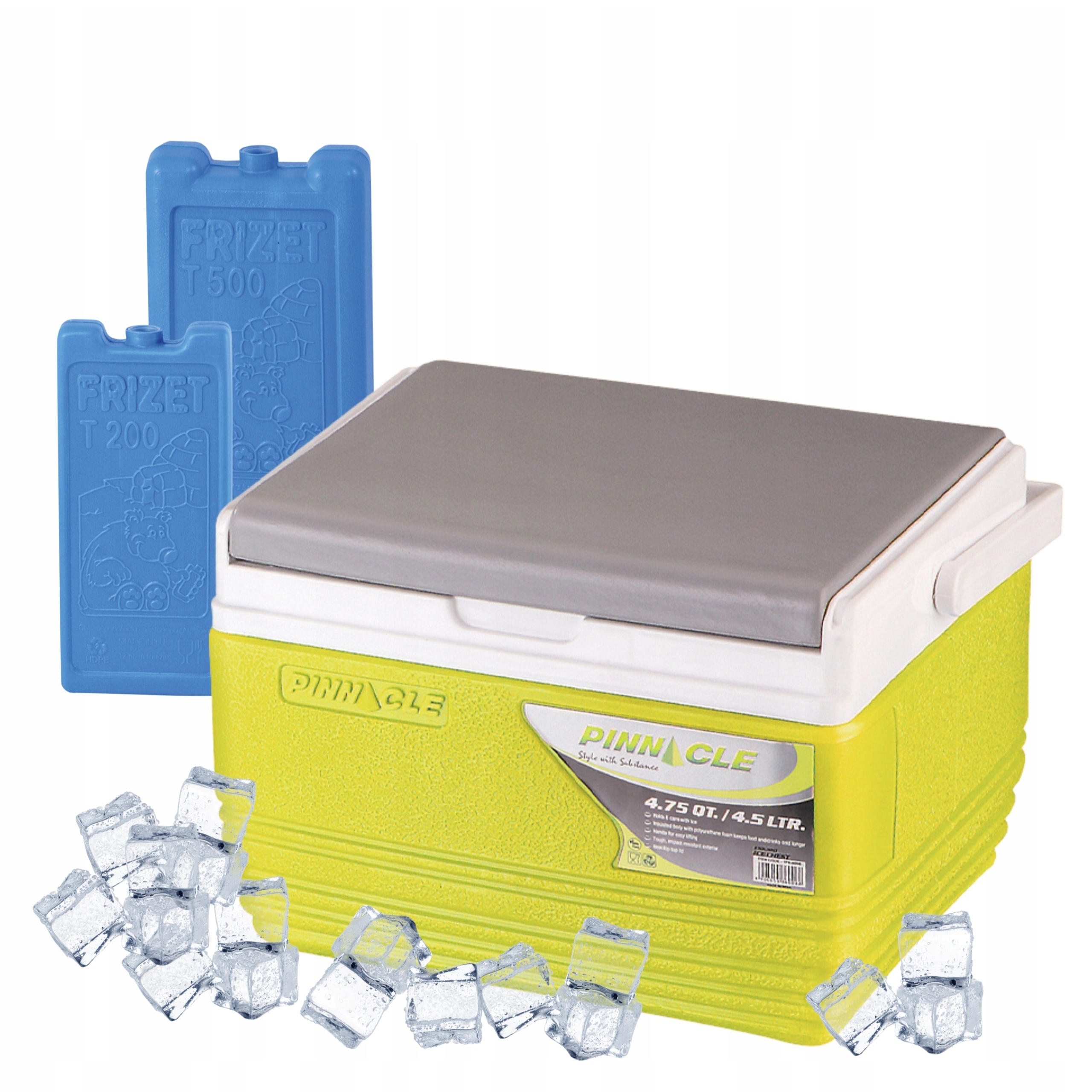 Turistická lednička na náplně 4,5 l Pinnacle Tpx 6006 limetková 2 náplně