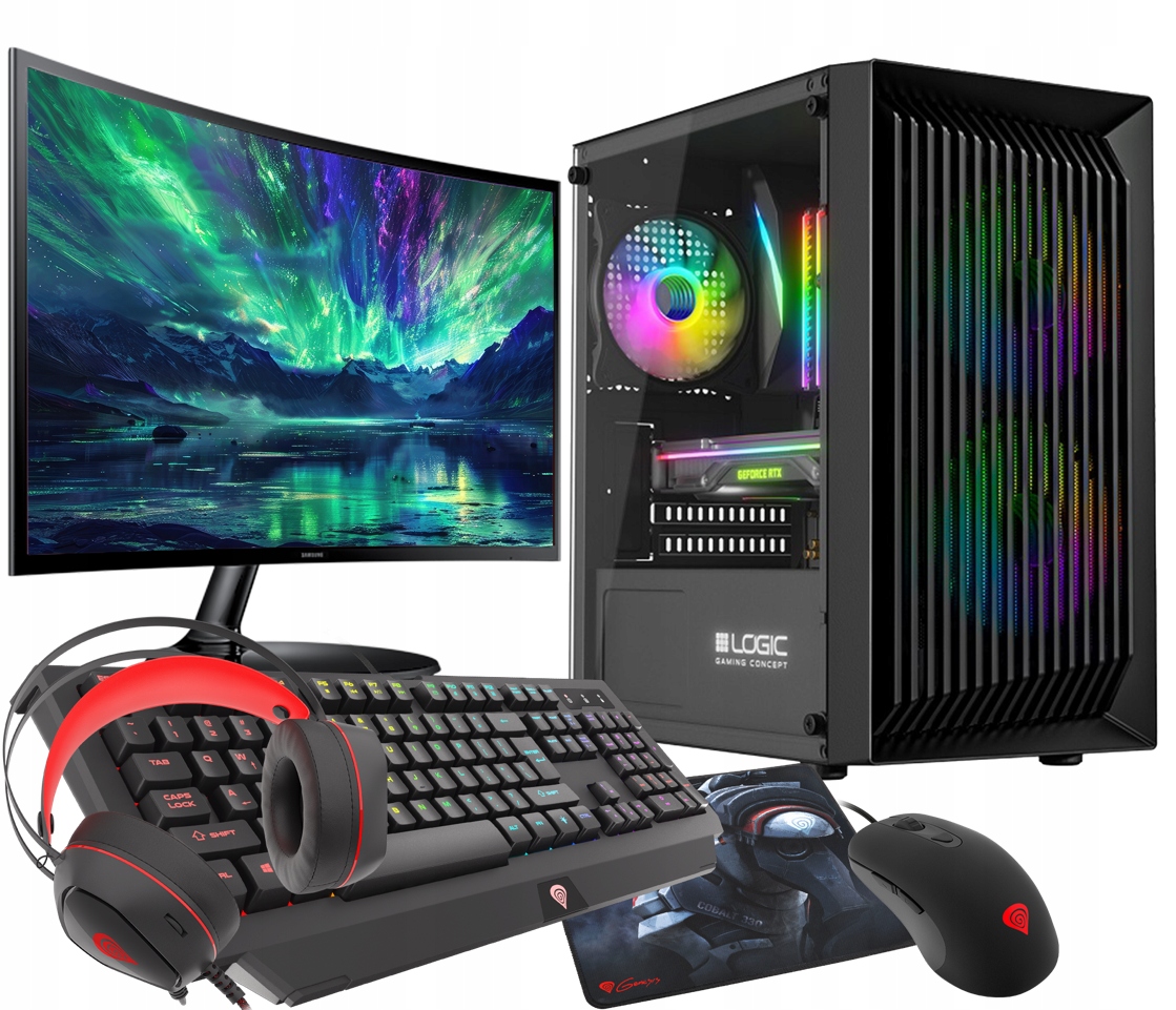 Zestaw Ryzen 5 Rtx 3050 32GB Ssd 1TB Wifi W11 24"