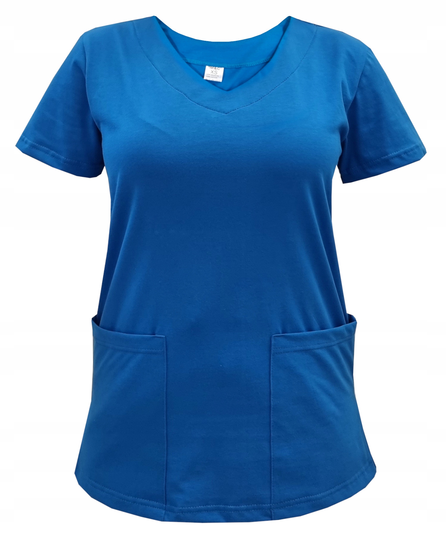 Bluza medyczna chabrowa elastyczna bawełna roz. S