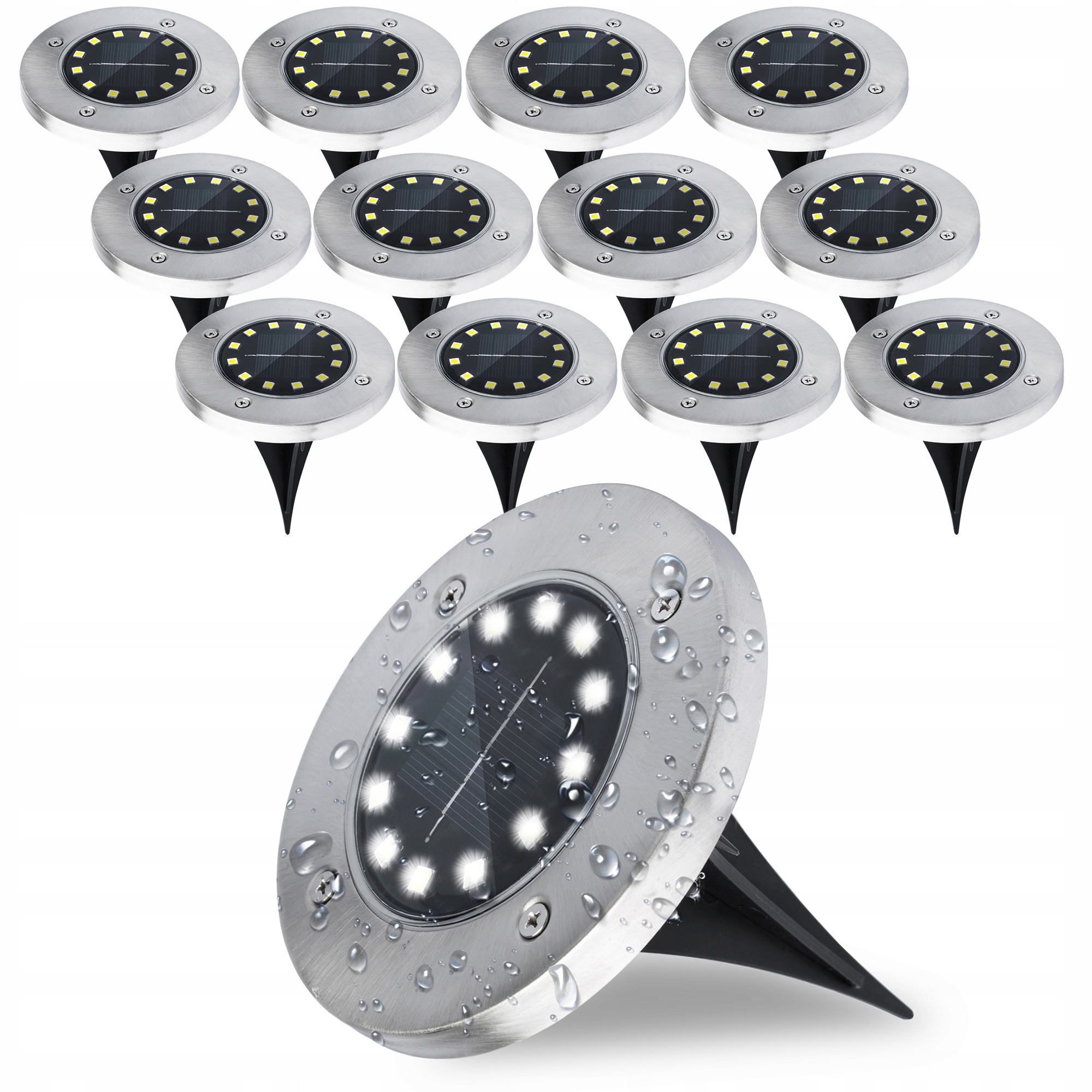 

12x Lampka Ogrodowa Led Solarna Dogruntowa Wbijana