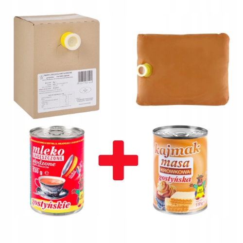 Levně Sada Zahuštěné slazené gostinské mléko 5 kg Kajmak tekutý karamel