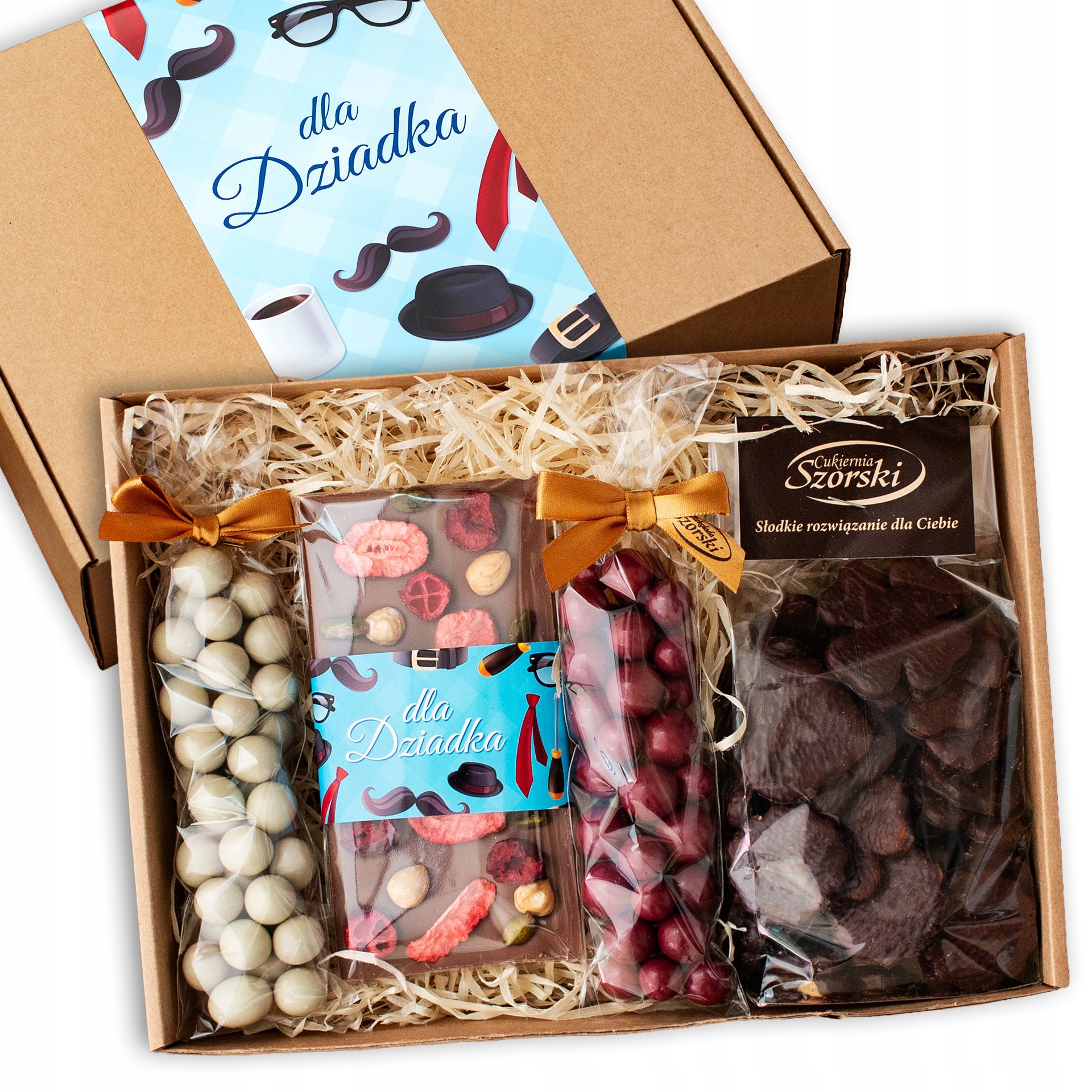 Zestaw słodkości dla Dziadka z ciasteczkami