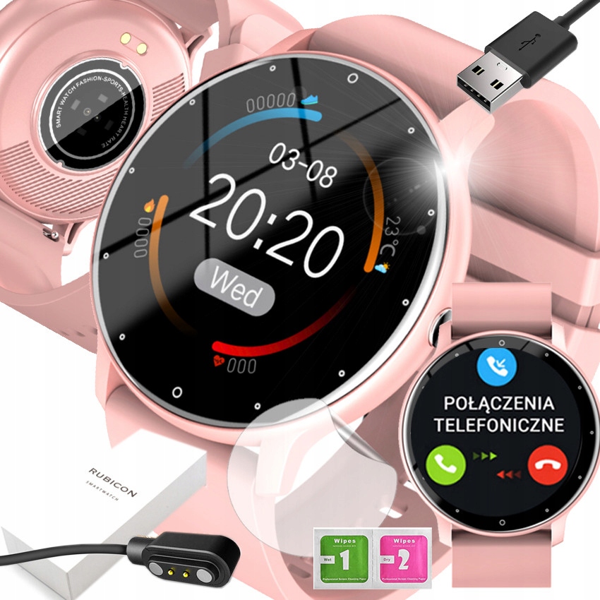 SMARTWATCH WATCH ZEGAREK ROZMOWY SMART WATCH PRO SMS KROKI PULS EKG