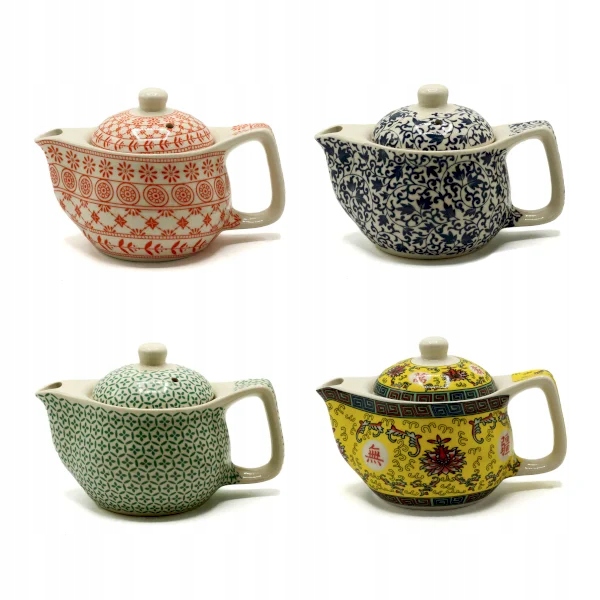 Mały Czajniczek do Herbat 350ml Niebieski Wzór Marka inna