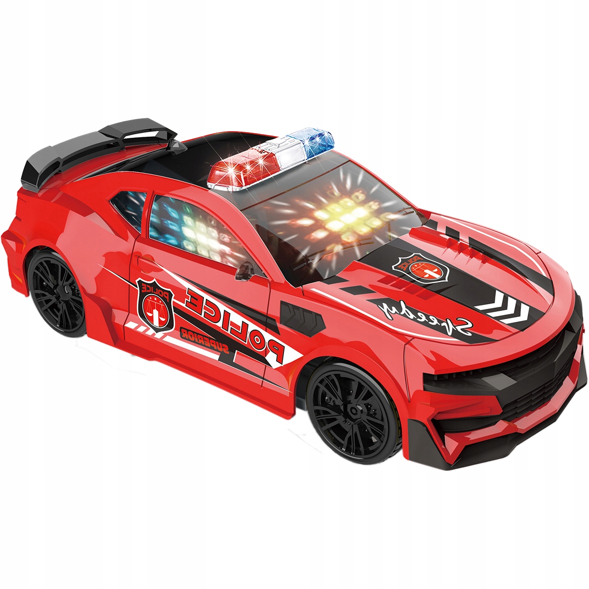 SAMOCHÓD POLICYJNY AUTO BUMP GO ŚWIATŁO DŹWIĘK PREZENT ZABAWKA DLA DZIECI Marka inna