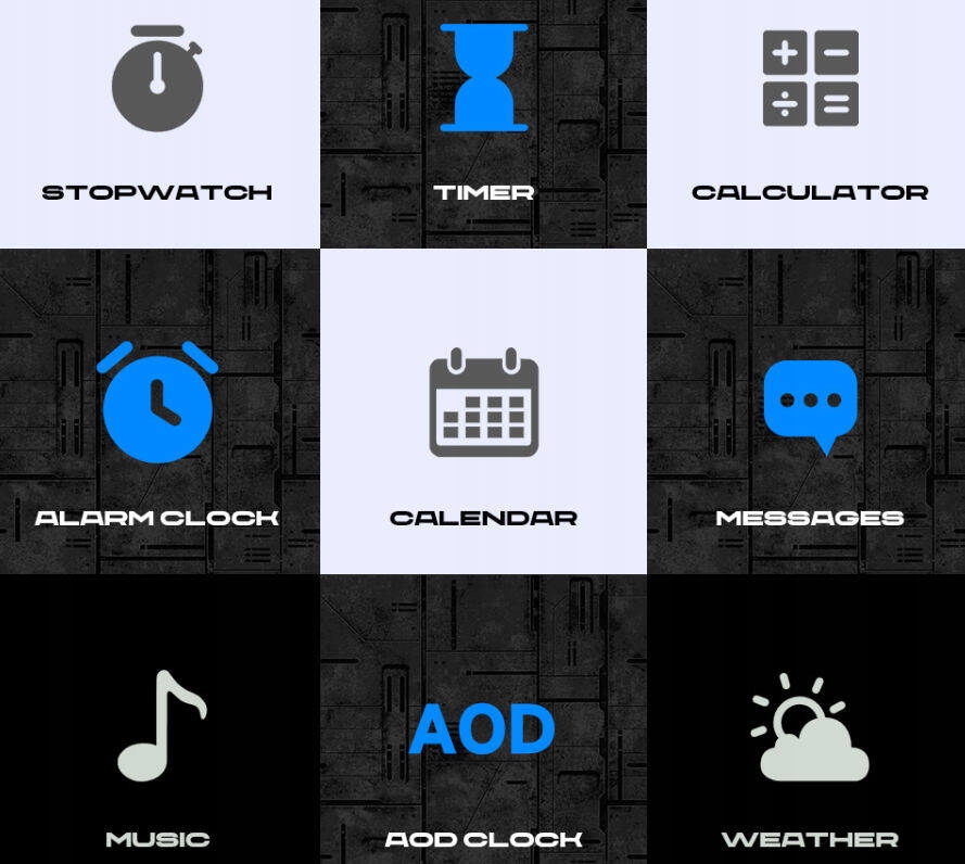 FEKETE OKOSÓRA RUBICON RNCF24 BESZÉLGETÉS PULZUS AKKUMULÁTOR 1000 mAh Tok színe fekete