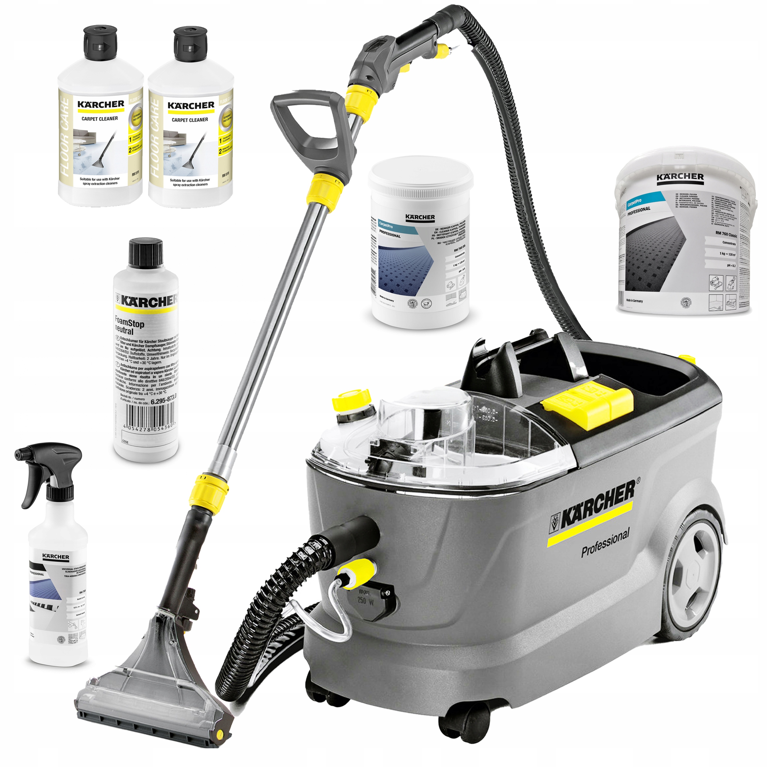 KARCHER PUZZI 10/2 ODKURZACZ PIORĄCY ZESTAW MASTER