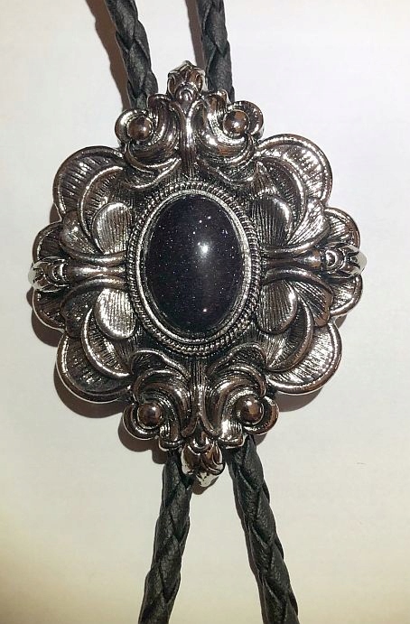 Ozdobný vzor Pískovec kravata bolo western syntetická ekologická pletenina