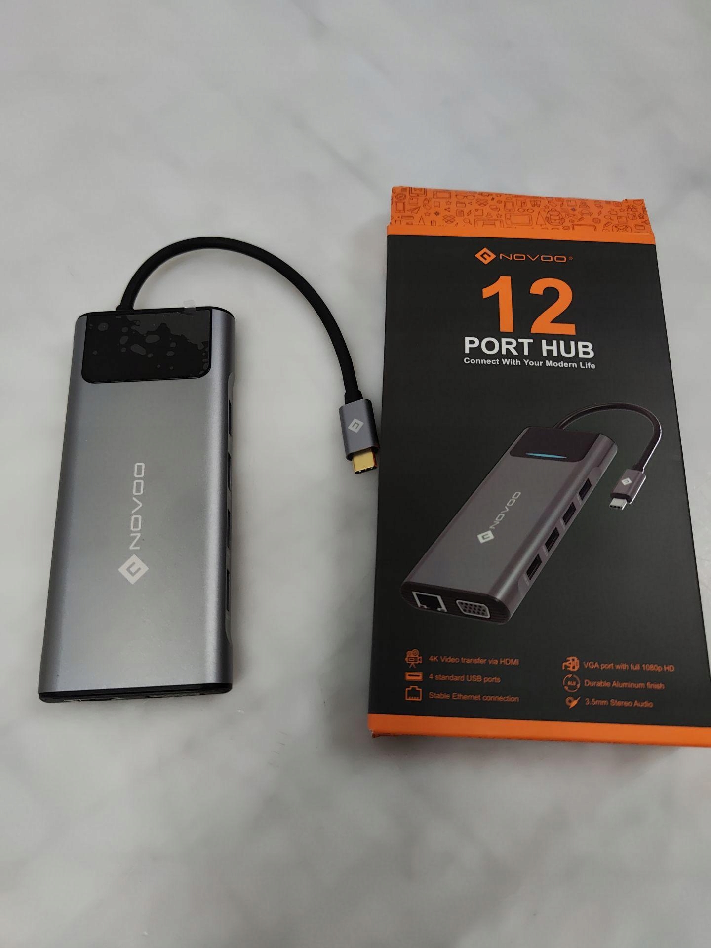 NOVOO STACJA DOKUJĄCA USB C 12 W 1 Kod producenta NVHUBSN12PLXEUVC