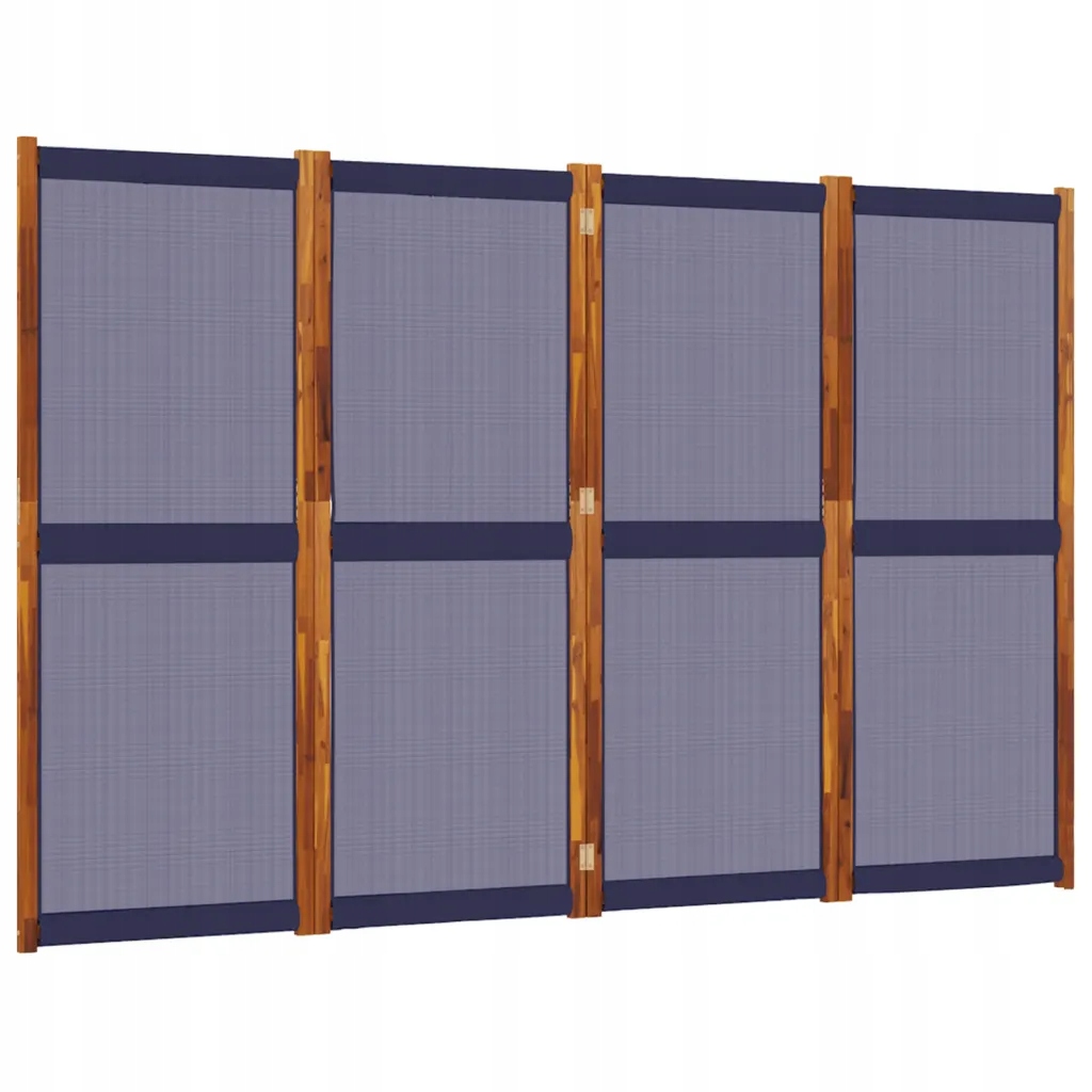 Parawan 4-panelowy, ciemnoniebieski, 280x180 cm