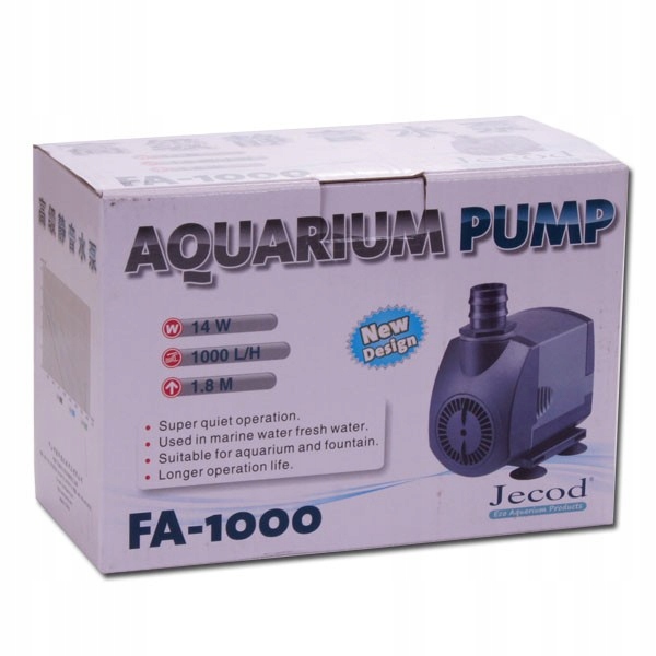 Levně Čerpadlo Jebao FA1500 1500L/H Kompaktní Turbosíla Pro 2 M Zahrady Akvária
