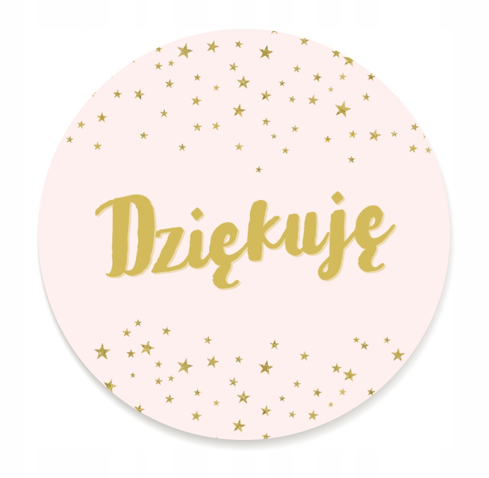 

Naklejki ozdobne Dziękuję etykiety 24 sztuki jasne