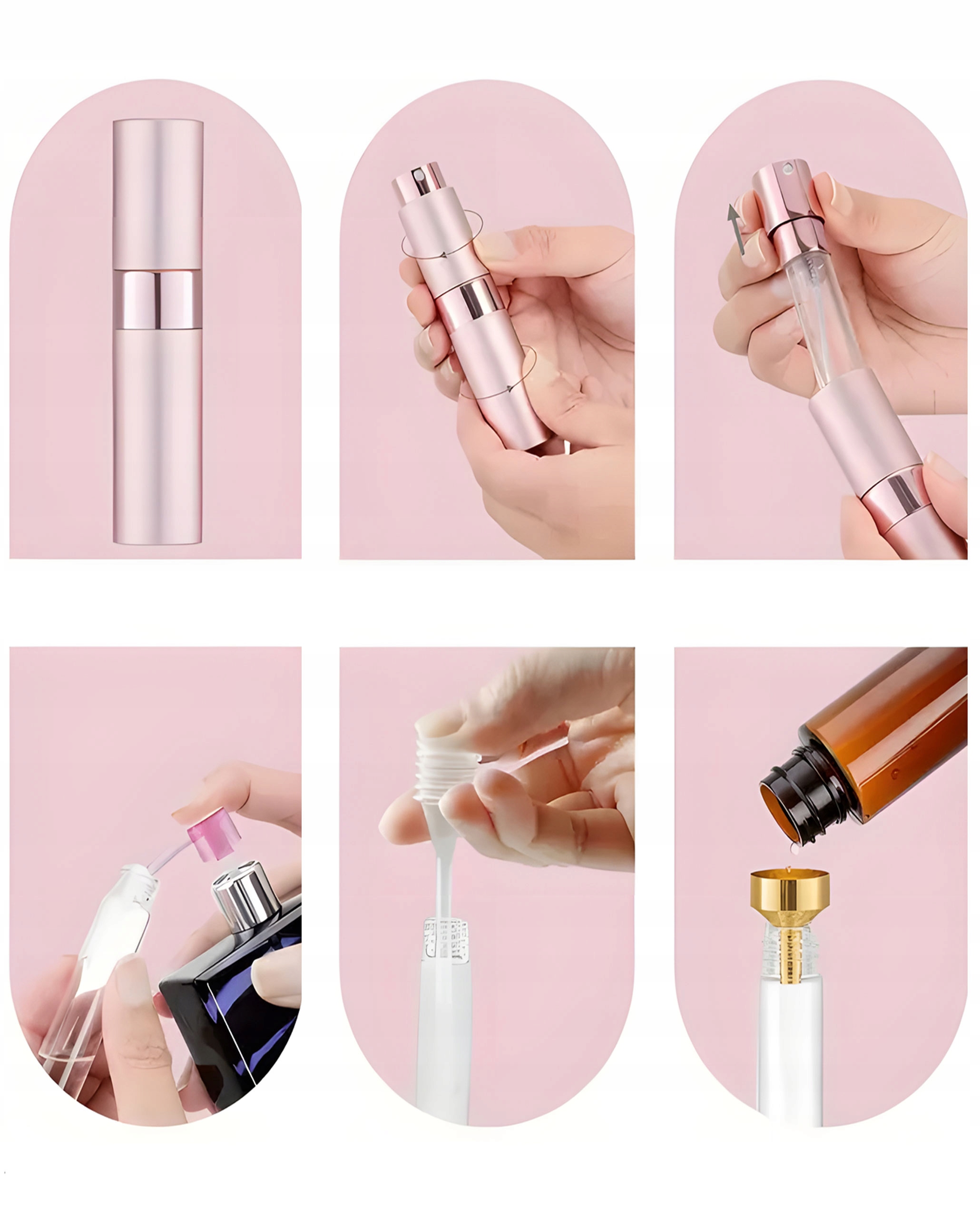 Atomizer Flakon do Perfum 8ml Niebieski Sztyft Luxury z Rozpylaczem Perfumy Marka Mawe