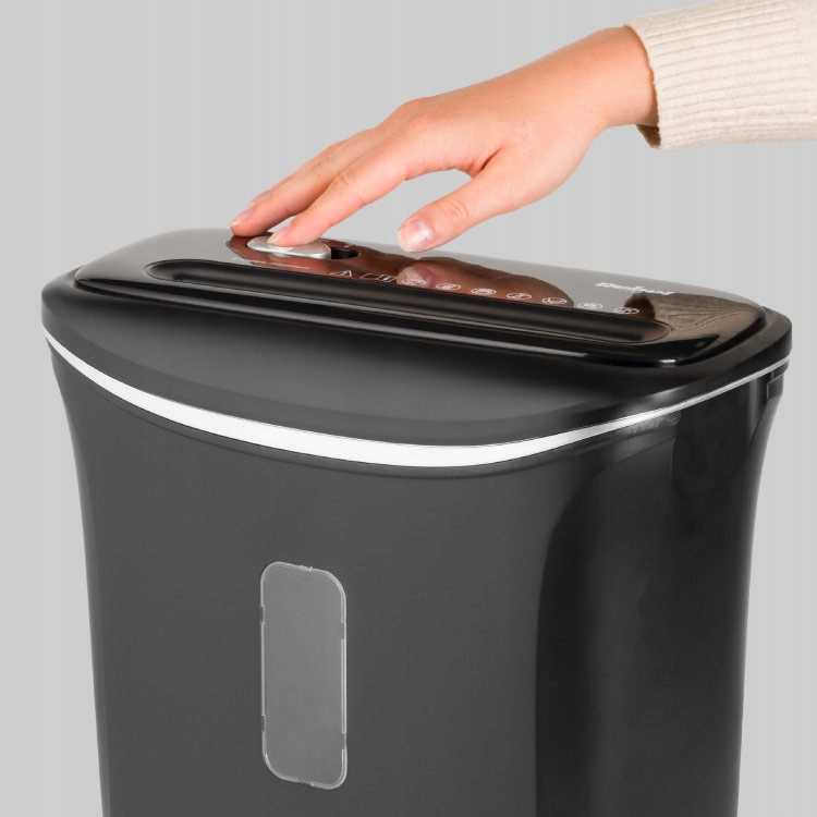 NISZCZARKA DO PAPIERU DOKUMENTÓW KART Z KOSZEM MOCNA WYDAJNA 12L Wysokość niszczarki 325 cm