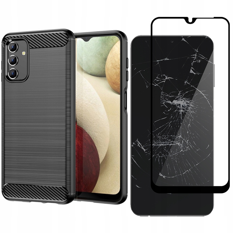 

Etui Pancerne Carbon Do Galaxy A13 5G Szkło Pof