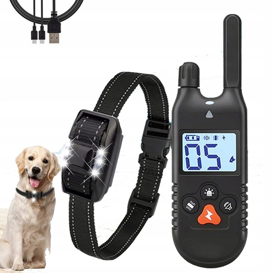 Levně Obojek Proti Štěkání S Dálkovým Ovládáním, 3 Režimy Voděodolnosti A Led