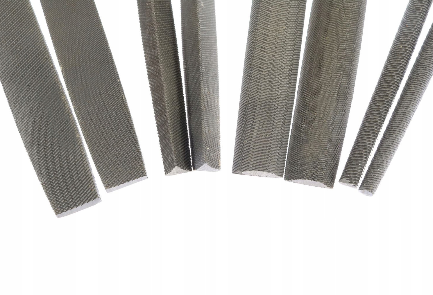 PILNIKI DO METALU 200mm NR1 NR2 Z RĄCZKAMI ZESTAW 8szt Marka Corona/Richmann