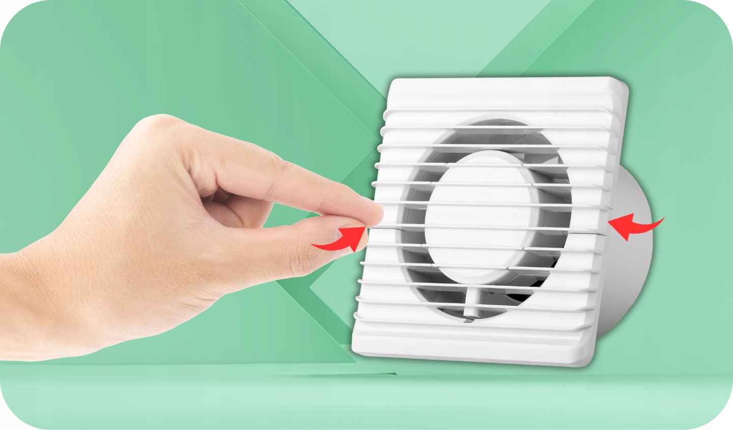 Cichy Wentylator Łazienkowy fi 100 mm 26 db Timer Planet Biały Efektywny Marka airRoxy