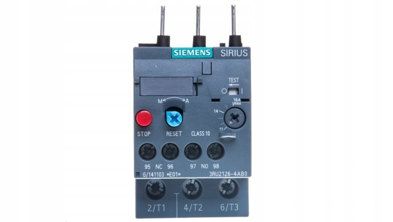 Relé Siemens 690 V IP20 16 A