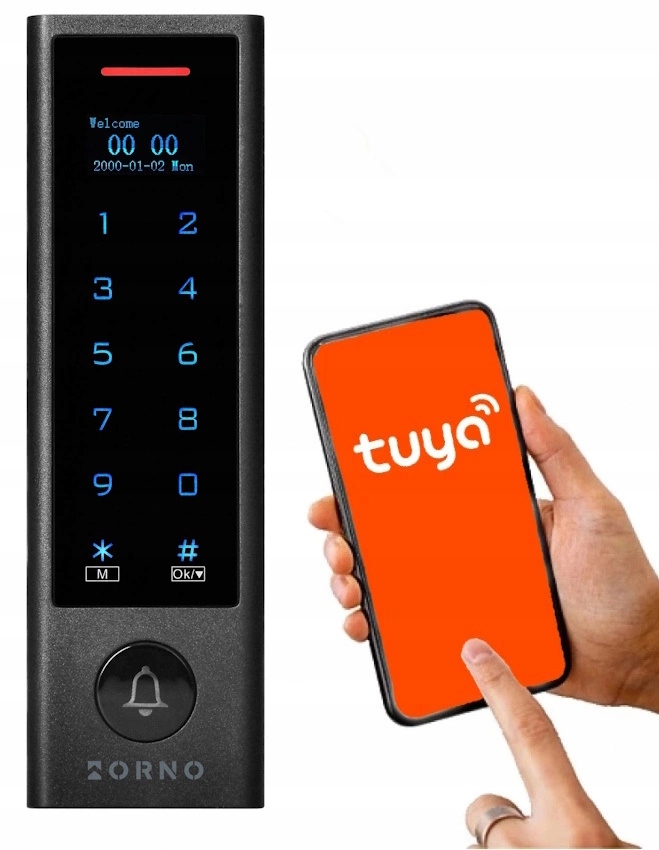 Kódový zámek se čtečkou Orno OR-ZS-831, Rfid, IP68, Relé, WiFi, Tuya