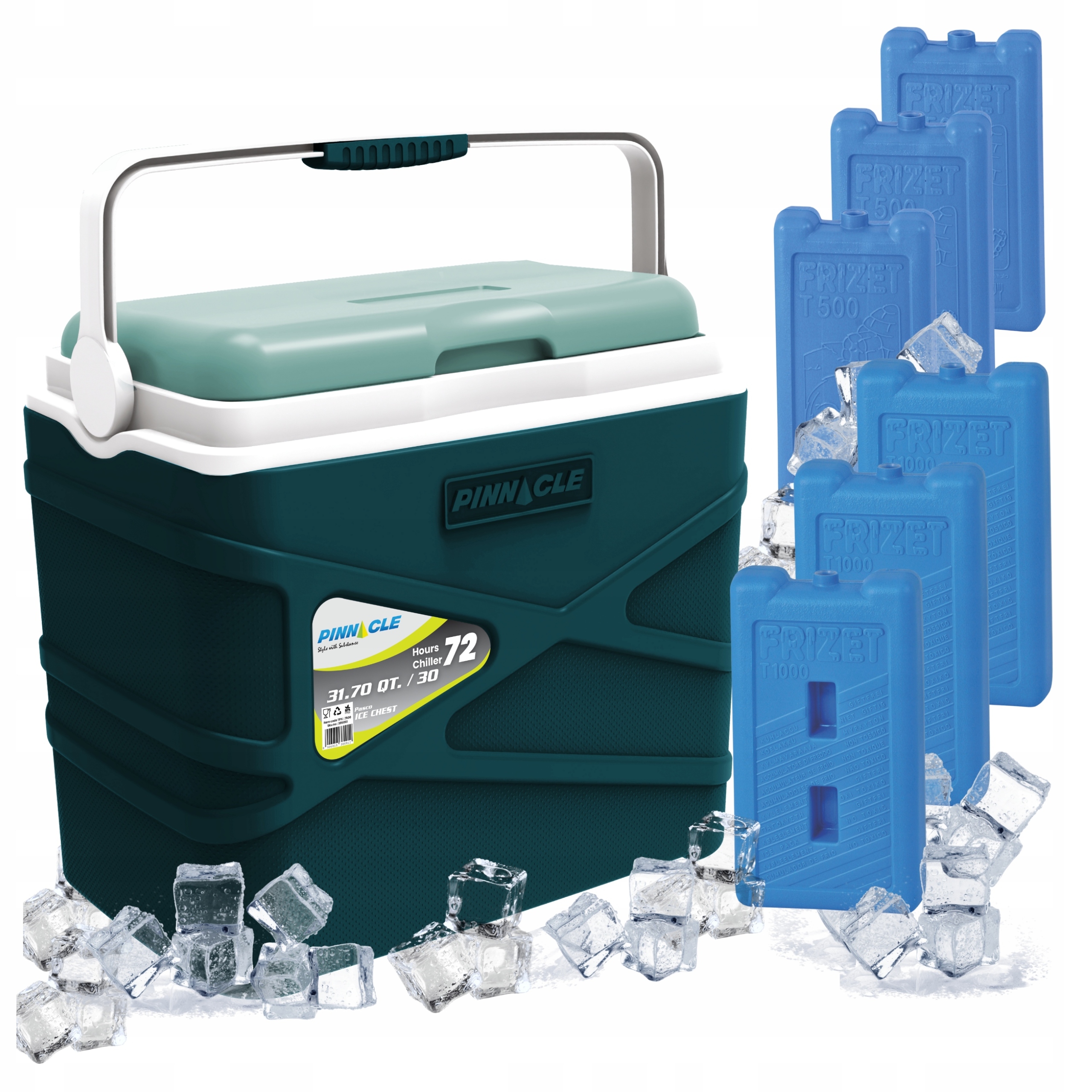 Turistická chladnička 30 l Pinnacle velká pro automobil 6 náplní