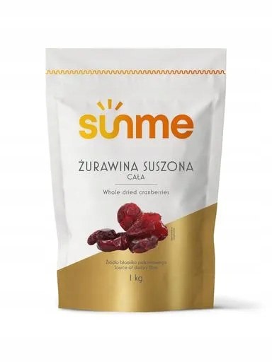 2x Sunme sušené brusinky celé plody 1 kg