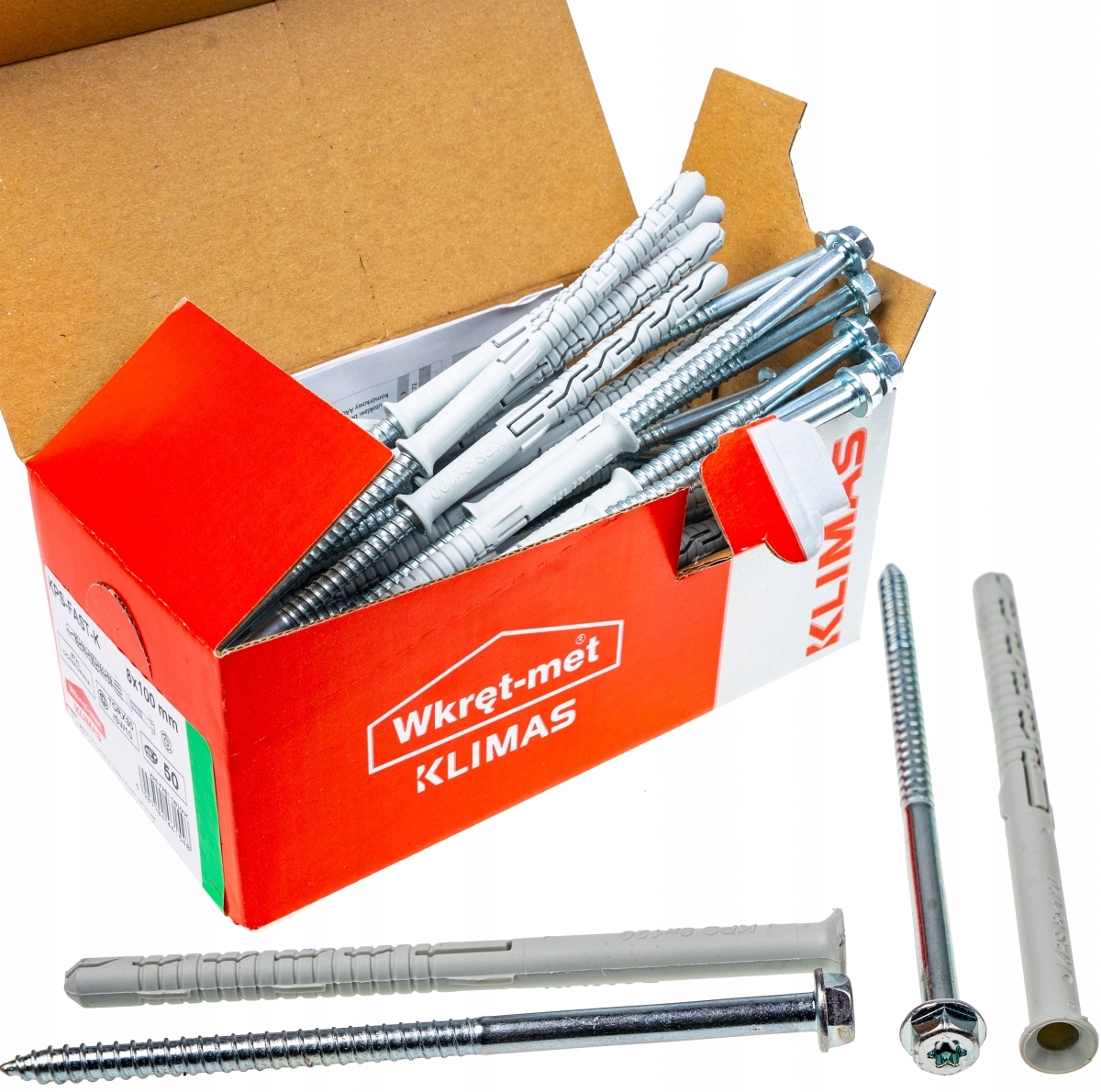 

Kołki ramowe rozporowe 8x120 Klucz+tx torx 50szt