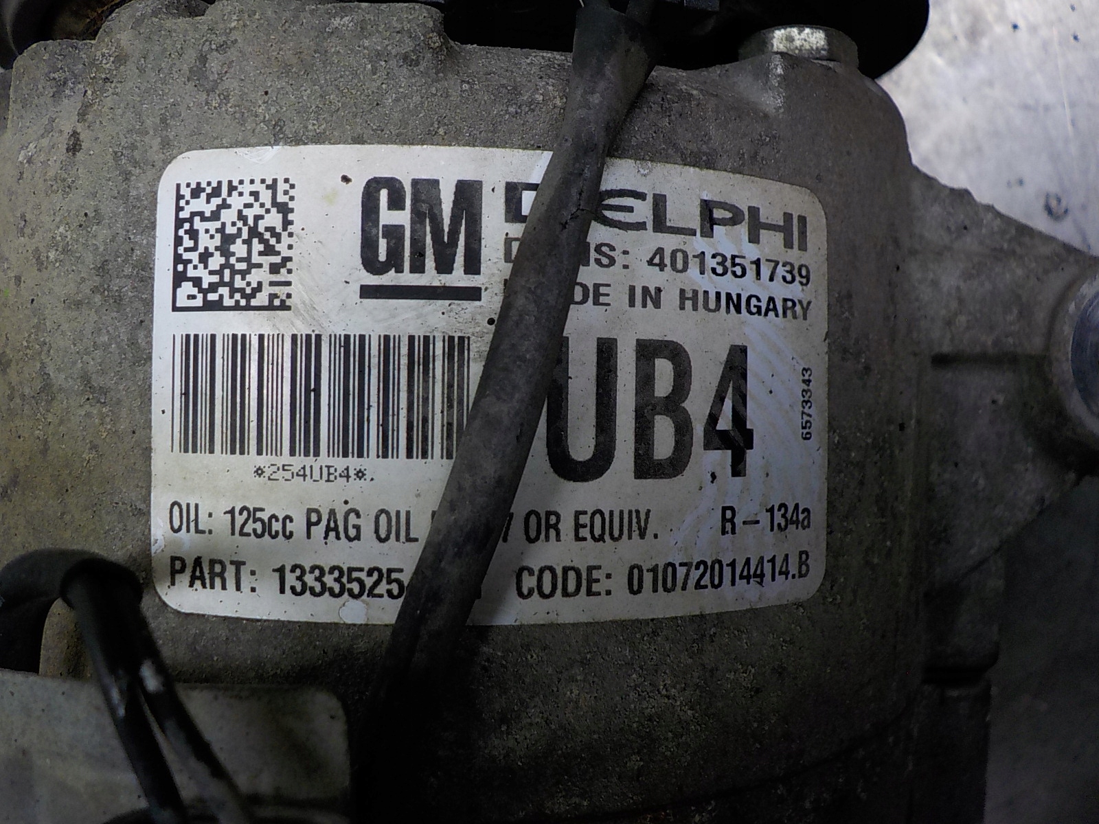 OPEL ASTRA J Klimakompressor klimaanlage 401351739 UB4