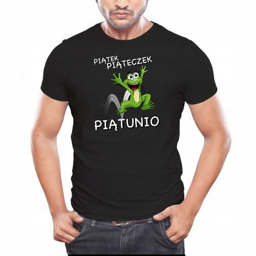 

Koszulka T-shirt Męski Żaba Piątek M