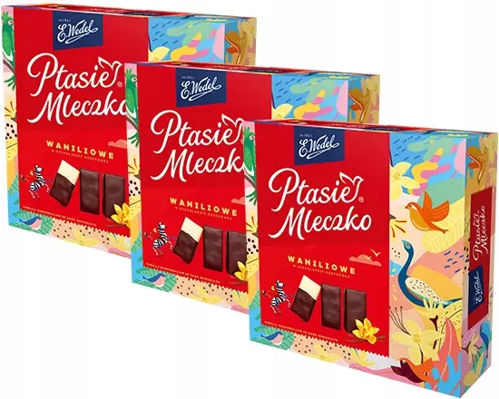 3 x Ptačí Pěnové Bonbóny 340 g E.Wedel