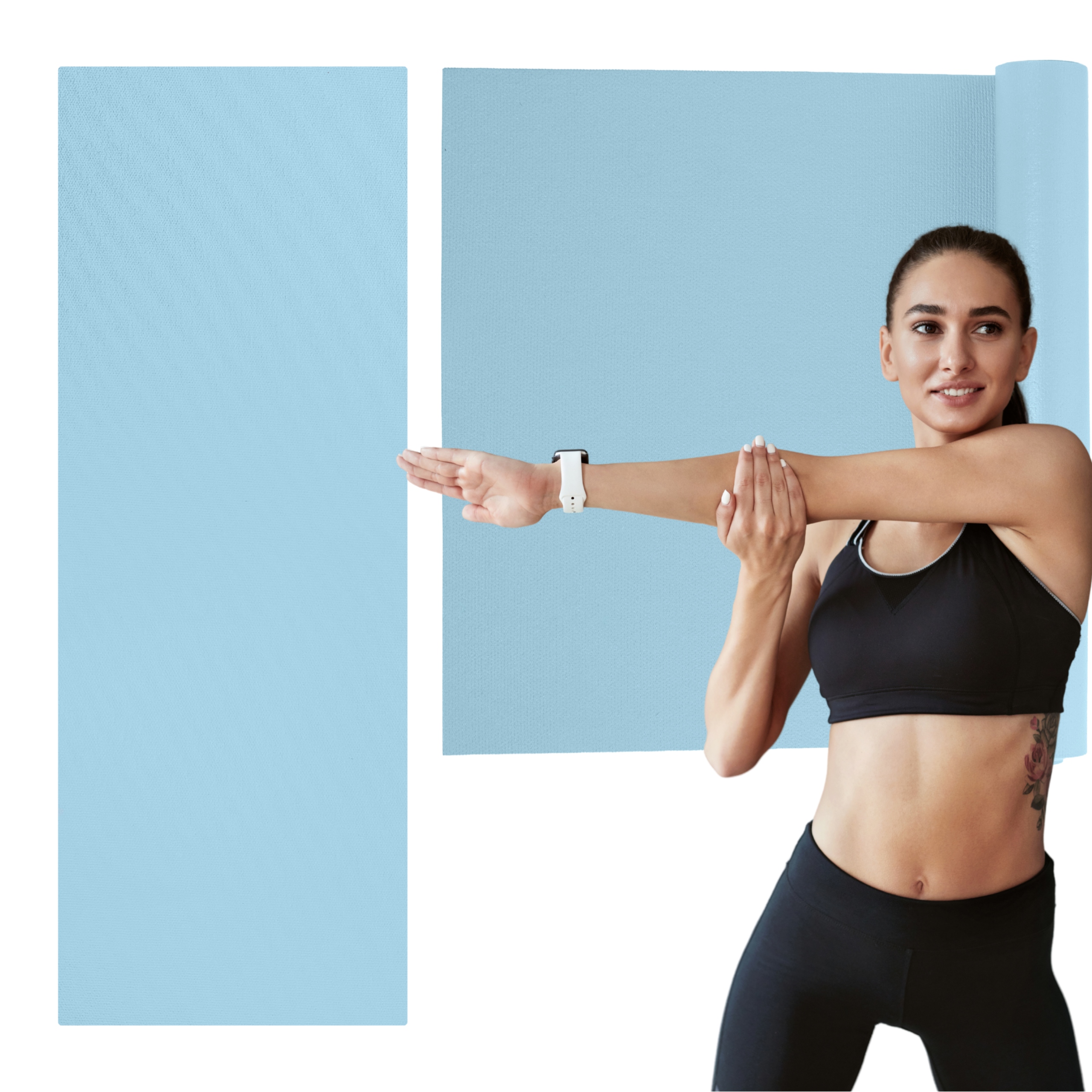 Podložka na cvičení Omm Yoga Modrá 4,5 mm Fitness jóga