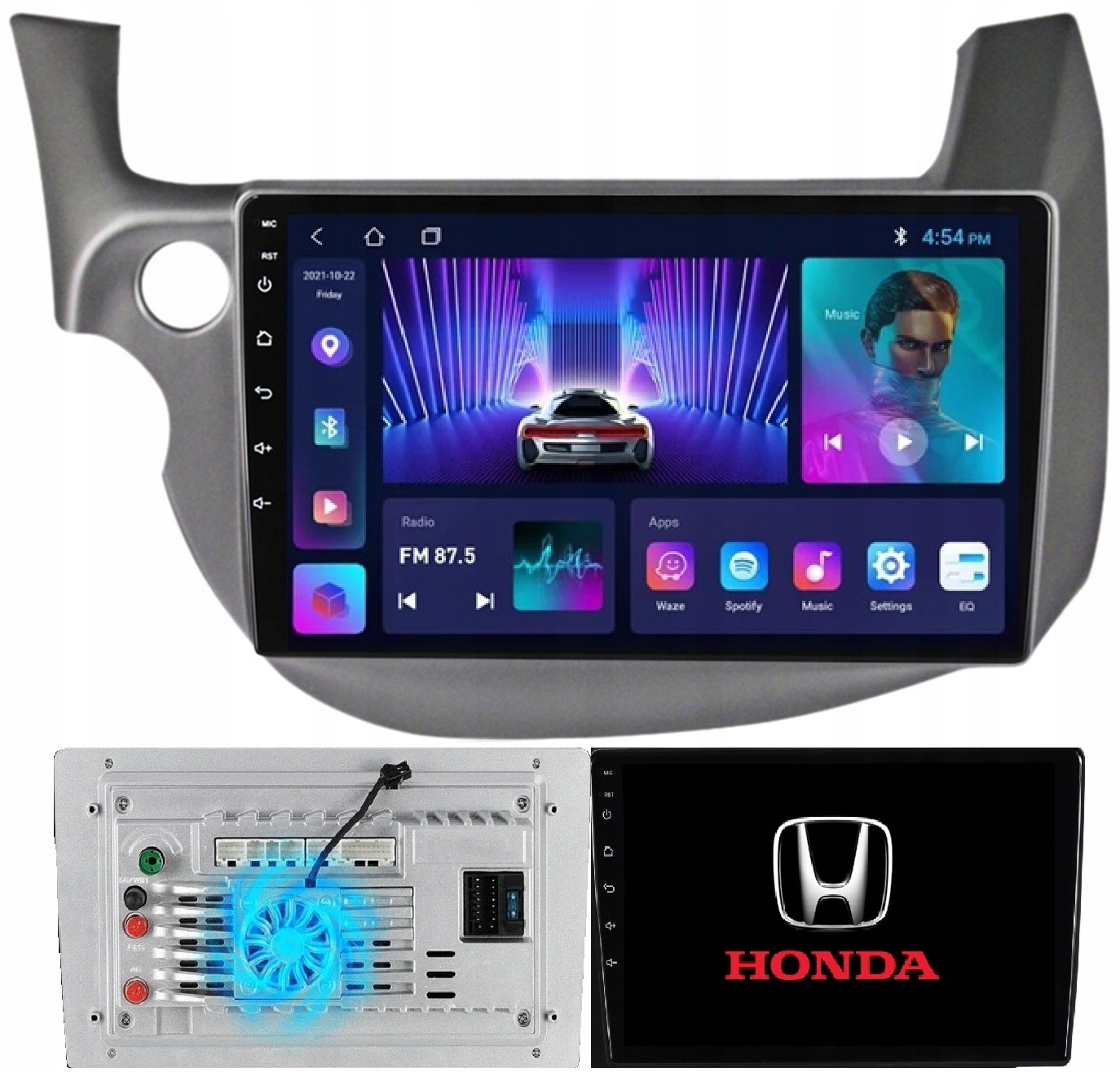 Radio Nawigacja Android Gps Honda Jazz 2007-2014 Carplay +kamera 2/64GB