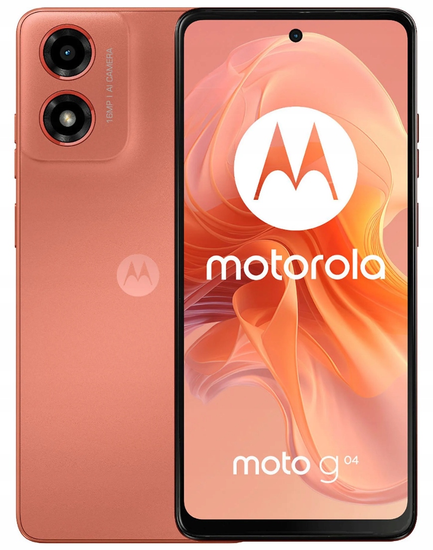 Smartfon Motorola Moto G04 4 Gb 64 Gb 4G (lte) pomarańczowy