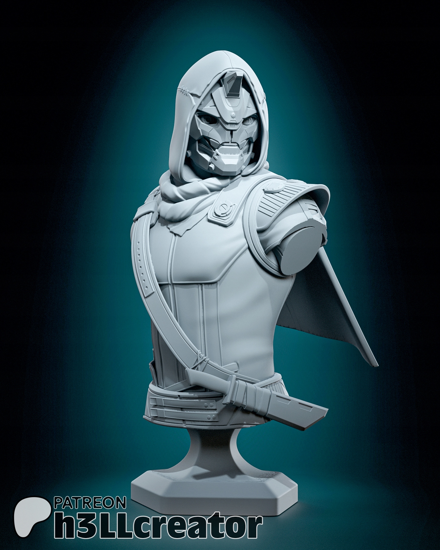 Figurka Cayde 6 Destiny 2 Busta h3LL creator 3D tisk 12K