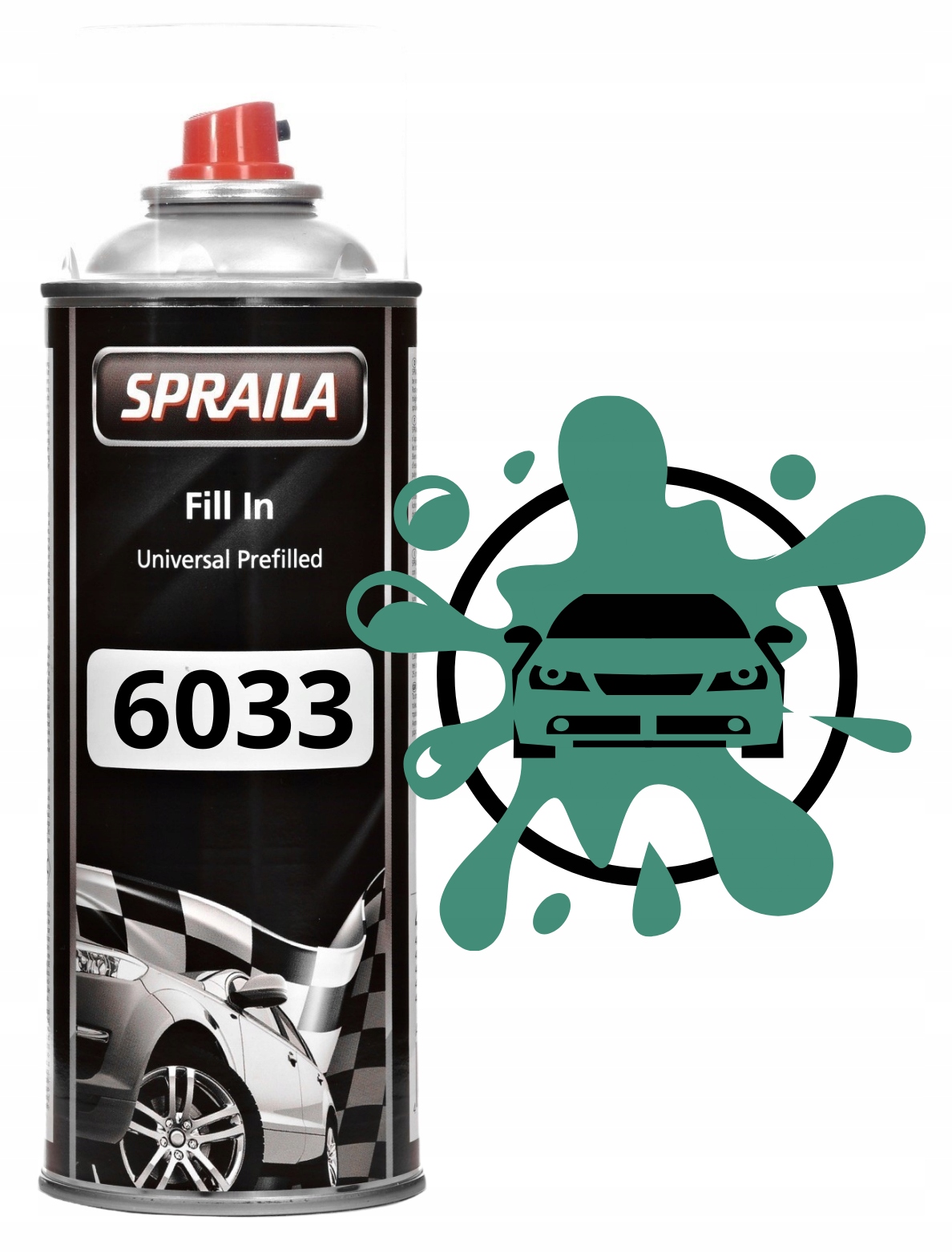 2K Akryl Ral 6033 Połysk Turkus Miętowy Z Utwardzaczem Spray 400ML