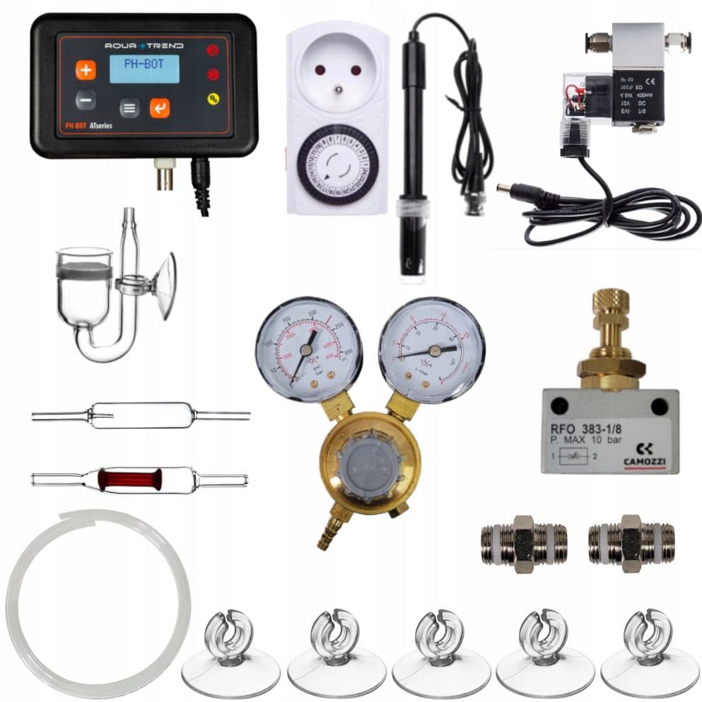 Profesionální sada CO2 Exclusive (bez láhve) Počítač Maxi pro akvária