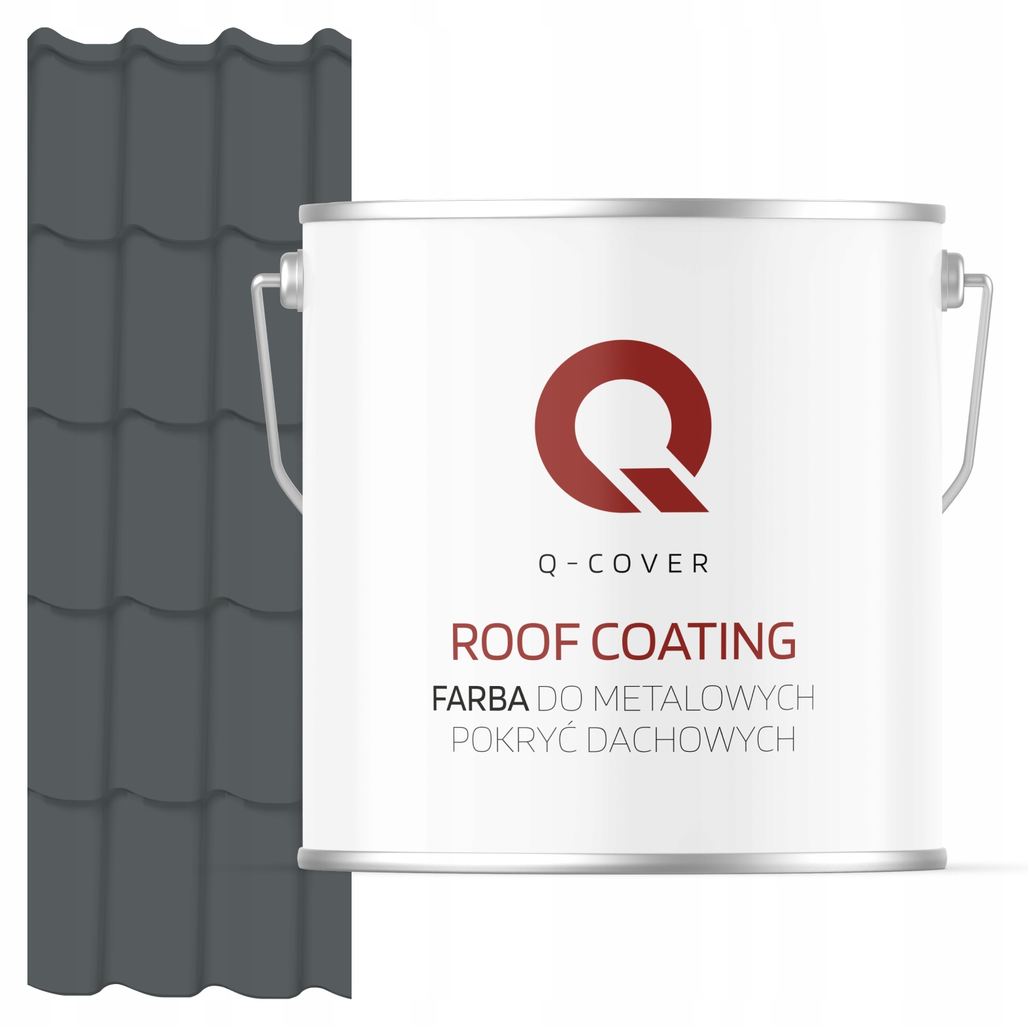 Farba Na Kovové Strechy Z Ocele Šedá Bazaltová Ral 7012 5 L Polomatná