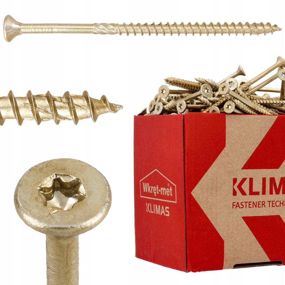 

Wkręty Ciesielskie Łbem Stożkowym Drewna Tx 5x100