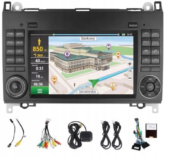 Gps Navigace Mercedes W169 W245 W639 W906 W906 Carplay Wifi 4/64GB