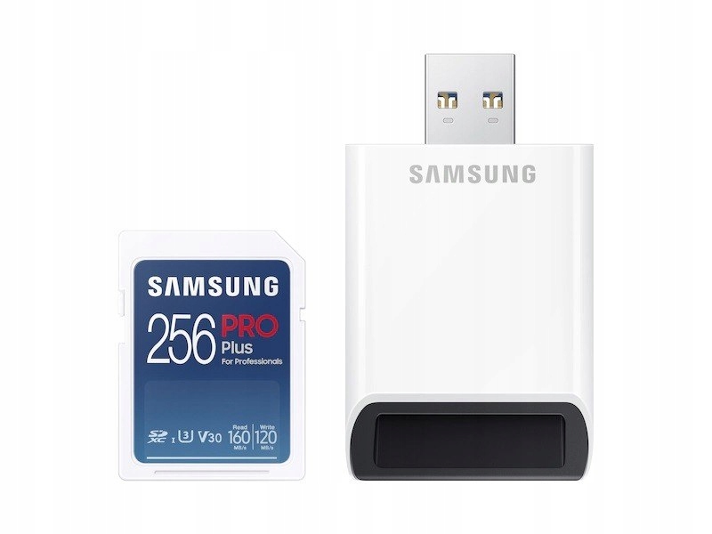 Samsung Sd XC Karta 256 Gb Pro Plus czytnik Usb-Zdjęcie-0